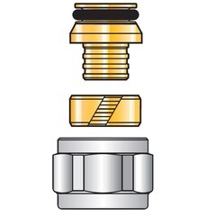 Евроконус Tiemme 16 мм х 3/4 ВР(г) для труб из сшитого полиэтилена (1440156) - фото 2