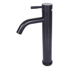 Смеситель для раковины высокий ARGOtech Solid однорычажный черный (35-14 SOLID black) - фото 1