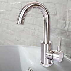 Смеситель для кухни и раковины ARGOtech Solid однорычажный с поворотным изливом сатин (35-02 SOLID-J) - фото 2