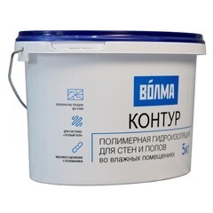 Гидроизоляция акриловая Волма Контур голубая 5 кг - фото 8