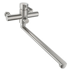 Смеситель для ванны ARGOtech Solid сатин однорычажный с длинным изливом с лейкой (35-L35/D SOLID) - фото 4