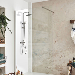 Душевая система ARGOtech Steel с верхним душем с лейкой с изливом сталь (35-05/C STEEL) - фото 13