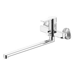 Смеситель для ванны ARGOtech Titan хром однорычажный с длинным изливом с лейкой (35-L35/K TITAN) - фото 3