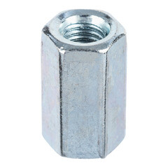 Гайка соединительная оцинкованная М10 х30 мм DIN 6334 (1 кг) - фото 1