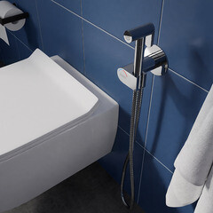 Смеситель с гигиеническим душем встраиваемый Esko SMH со скрытой частью в комплекте хром (SMH03) - фото 3