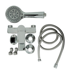 Смеситель для ванны Esko Eiger хром однорычажный с коротким изливом с лейкой (EG 54) - фото 2