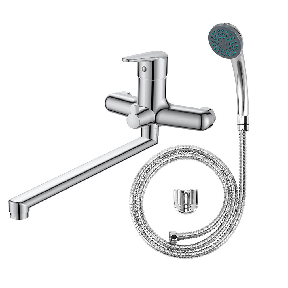 Изображение товара Смеситель для ванны Voda Breeze хром однорычажный с длинным изливом с лейкой (BZ 31) Изображение товара Смеситель для ванны Voda Breeze хром однорычажный с длинным изливом с лейкой (BZ 31)