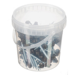 Саморезы кровельные с буром 70х4,8 мм металл-дерево темно-коричневые RR 32 Daxmer (100 шт.) - фото 2