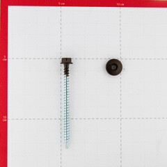 Саморезы кровельные с буром 70х4,8 мм металл-дерево темно-коричневые RR 32 Daxmer (100 шт.) - фото 3