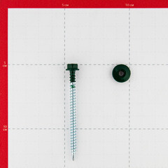 Саморезы кровельные с буром 70х4,8 мм металл-дерево зеленые RAL 6005 Daxmer (100 шт.) - фото 2
