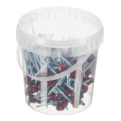 Саморезы кровельные с буром 70х4,8 мм металл-дерево красное вино RAL 3005 Daxmer (100 шт.) - фото 4