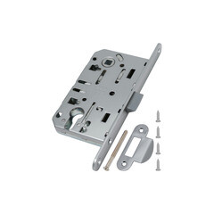 Замок врезной AGB EV для межкомнатной двери под цилиндр никель - фото 1