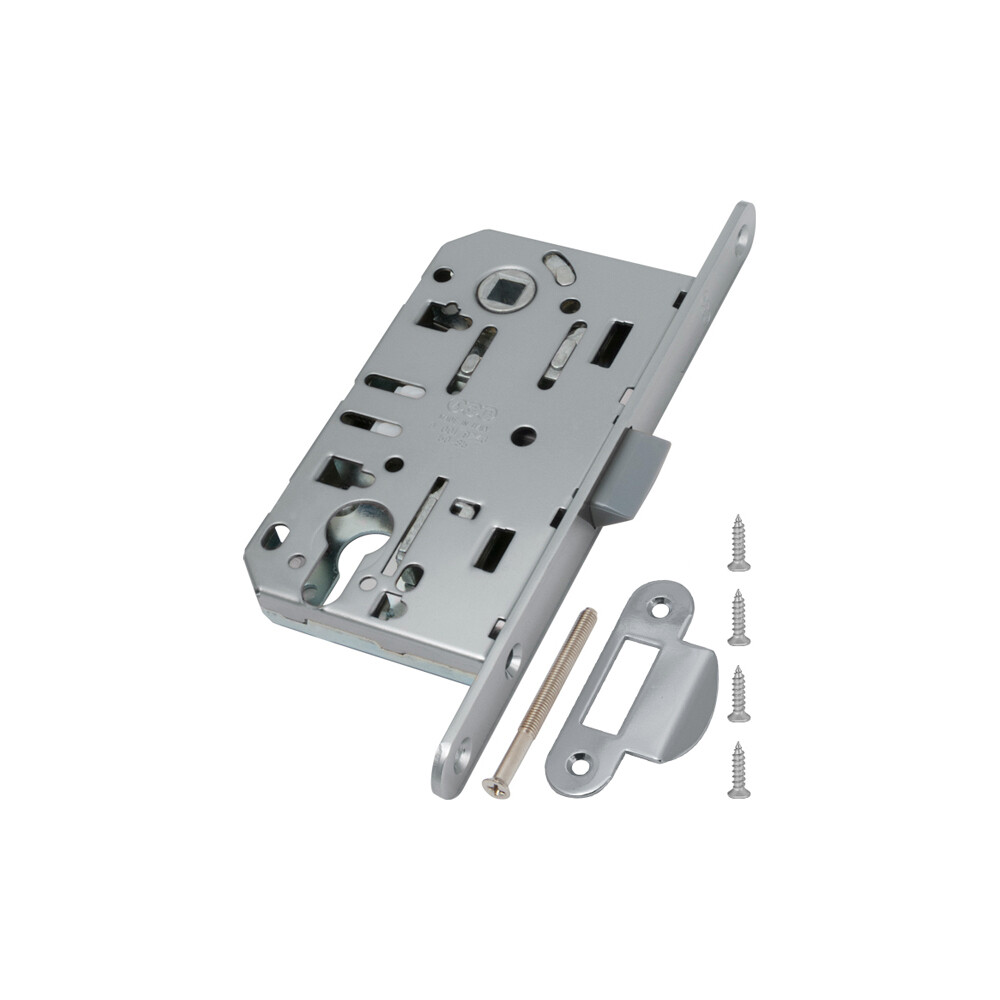 Изображение товара Замок врезной AGB EV для межкомнатной двери под цилиндр никель