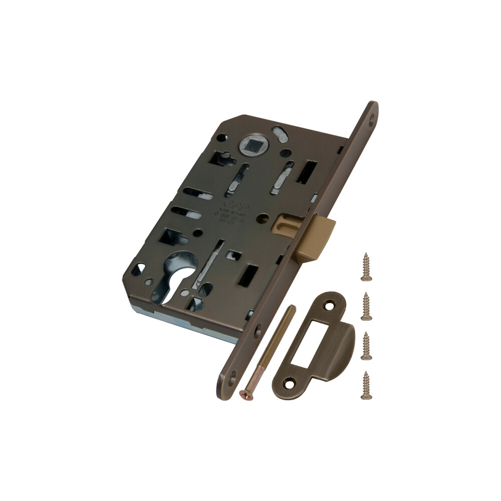 Изображение товара Замок врезной AGB EV для межкомнатной двери под цилиндр бронза