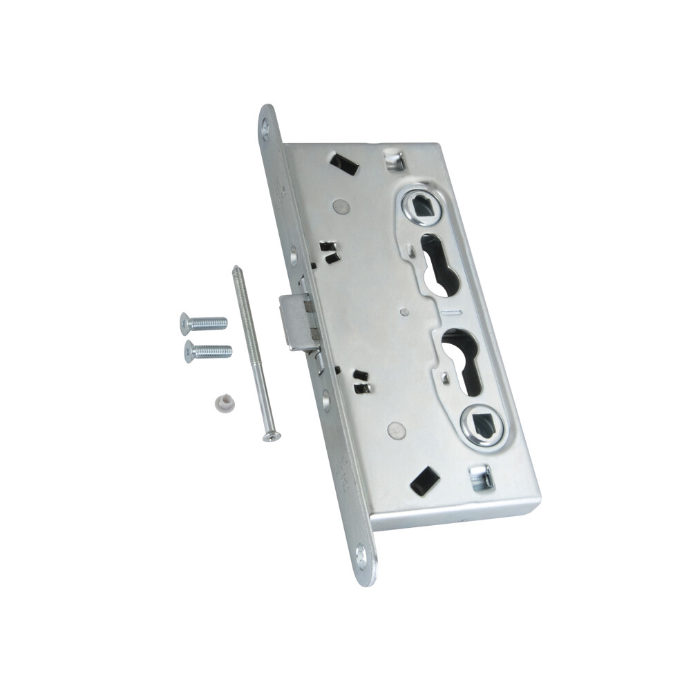 Замок врезной Fuaro FL-0432 для противопожарной двери под цилиндр никель