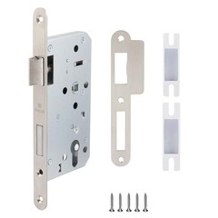 Замок врезной Fuaro C-55-72 для входной двери под цилиндр нержавеющая сталь - фото 1