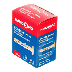 Дюбель распорный Hard-Fix PND-6F 6x40 мм нейлон широкий фланец (100 шт.) - фото 4