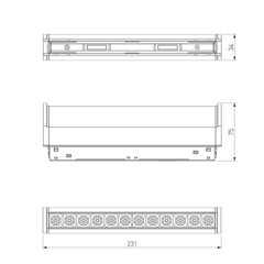 Светодиодный трековый светильник магнитный Elektrostandard Slim Magnetic 4200К 12 Вт 4 кв.м черный (85049/01) - фото 4