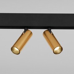 Светодиодный трековый светильник магнитный Elektrostandard Slim Magnetic 2700-6500К 14 Вт 2,5 кв.м умный черный/латунь (a063527) - фото 8