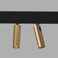 Светодиодный трековый светильник магнитный Elektrostandard Slim Magnetic 2700-6500К 14 Вт 2,5 кв.м умный черный/латунь (a063527) - фото 7