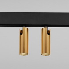 Светодиодный трековый светильник магнитный Elektrostandard Slim Magnetic 2700-6500К 14 Вт 2,5 кв.м умный черный/латунь (a063527) - фото 4