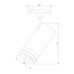 Светодиодный трековый светильник магнитный Elektrostandard Slim Magnetic 4200К 12 Вт 3,3 кв.м черный (85042/01) - фото 4