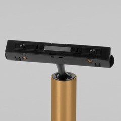 Светодиодный трековый светильник магнитный Elektrostandard Slim Magnetic 2700-6500К 5 Вт 1 кв.м умный черный/латунь (a063531) - фото 6