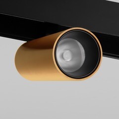 Светодиодный трековый светильник магнитный Elektrostandard Slim Magnetic 2700-6500К 7 Вт 1,2 кв.м умный черный/латунь (a063529) - фото 6