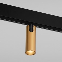 Светодиодный трековый светильник магнитный Elektrostandard Slim Magnetic 2700-6500К 7 Вт 1,2 кв.м умный черный/латунь (a063529) - фото 4