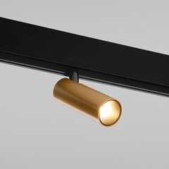 Светодиодный трековый светильник магнитный Elektrostandard Slim Magnetic 2700-6500К 7 Вт 1,2 кв.м умный черный/латунь (a063529) - фото 3