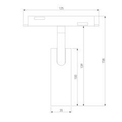Светодиодный трековый светильник магнитный Elektrostandard Slim Magnetic 4200К 7 Вт 1,2 кв.м черный/латунь (85035/01) - фото 5