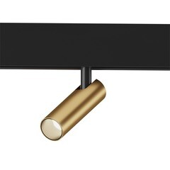 Изображение товара Светодиодный трековый светильник магнитный Elektrostandard Slim Magnetic 4200К 7 Вт 1,2 кв.м черный/латунь (85035/01)