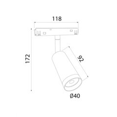 Светодиодный трековый светильник магнитный Elektrostandard Slim Magnetic 4200К 8 Вт 2,3 кв.м черный (85507/01) - фото 3