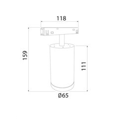 Светодиодный трековый светильник магнитный Elektrostandard Slim Magnetic 4200К 10 Вт 3,7 кв.м черный (85506/01) - фото 2