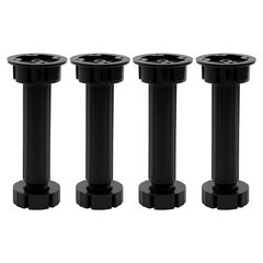 Опора регулируемая пластиковая черная 150 мм (4 шт.) (4FL15B) - фото 2