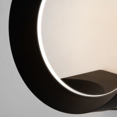 Светильник светодиодный садово-парковый настенный Elektrostandard Ring черный 4000К 12 Вт IP54 (a054933) - фото 3