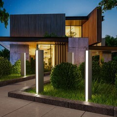 Светильник светодиодный садово-парковый Elektrostandard Flat серый 700 мм 4000К 12 Вт IP54 (a053317) - фото 2