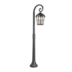 Светильник садово-парковый Elektrostandard Mira черное золото 1380 мм E27 60 Вт IP33 (a047187) - фото 1