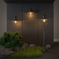 Светильник садово-парковый Elektrostandard Talli черный 970 мм E27 60 Вт IP44 (a038483) - фото 2