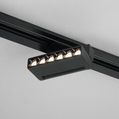 Светодиодный трековый светильник однофазный Elektrostandard Garda 4200К 10 Вт 2,5 кв.м черный (85017/01) - фото 11
