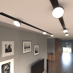 Светодиодный трековый светильник однофазный Elektrostandard Pila 4200К 12 Вт 3 кв.м черный (85078/01) - фото 5