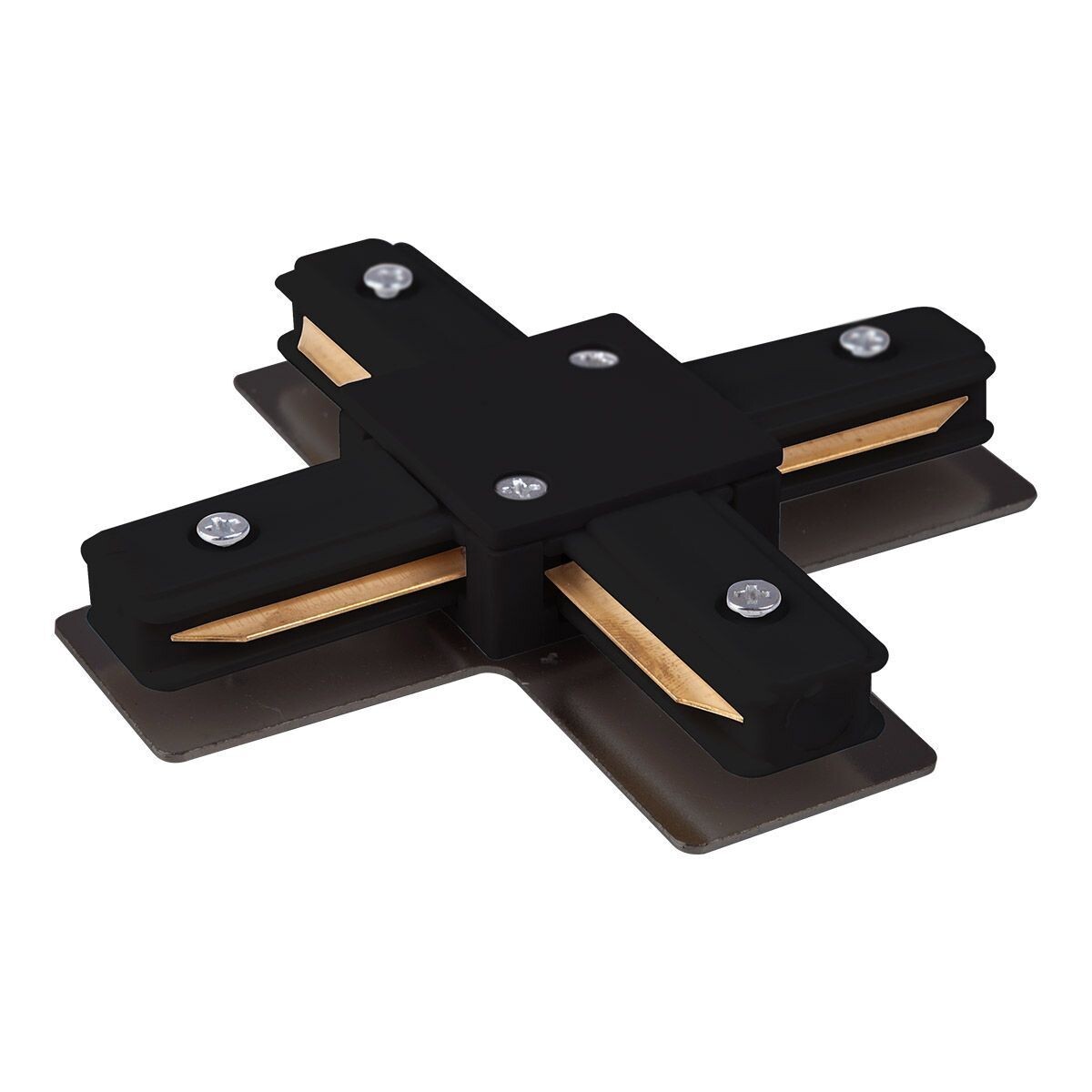 Изображение товара Коннектор для однофазного шинопровода Х-образный Elektrostandard Track Rail BK Surface черный (a039586)