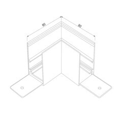Коннектор для магнитного шинопровода L-образный Elektrostandard Slim Magnetic белый (a062195) - фото 3
