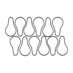 Кольца для штор Moroshka Memphis металлические сталь (12 шт.) (905-123-01) - фото 5