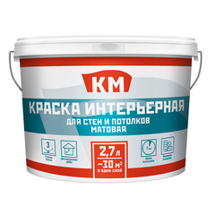 Краска интерьерная КМ база С бесцветная 2,7 л - фото 3