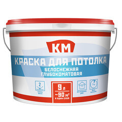 Краска для потолка КМ белая 9 л - фото 3