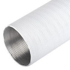 Воздуховод гибкий гофрированный Era VA white с ПВХ покрытием алюминиевый d150 мм 3 м - фото 2