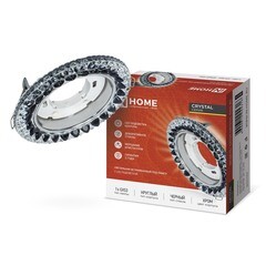 Светильник встраиваемый GX53 хром/черный 13 Вт IP20 IN HOME Crystal (4690612044316) - фото 2