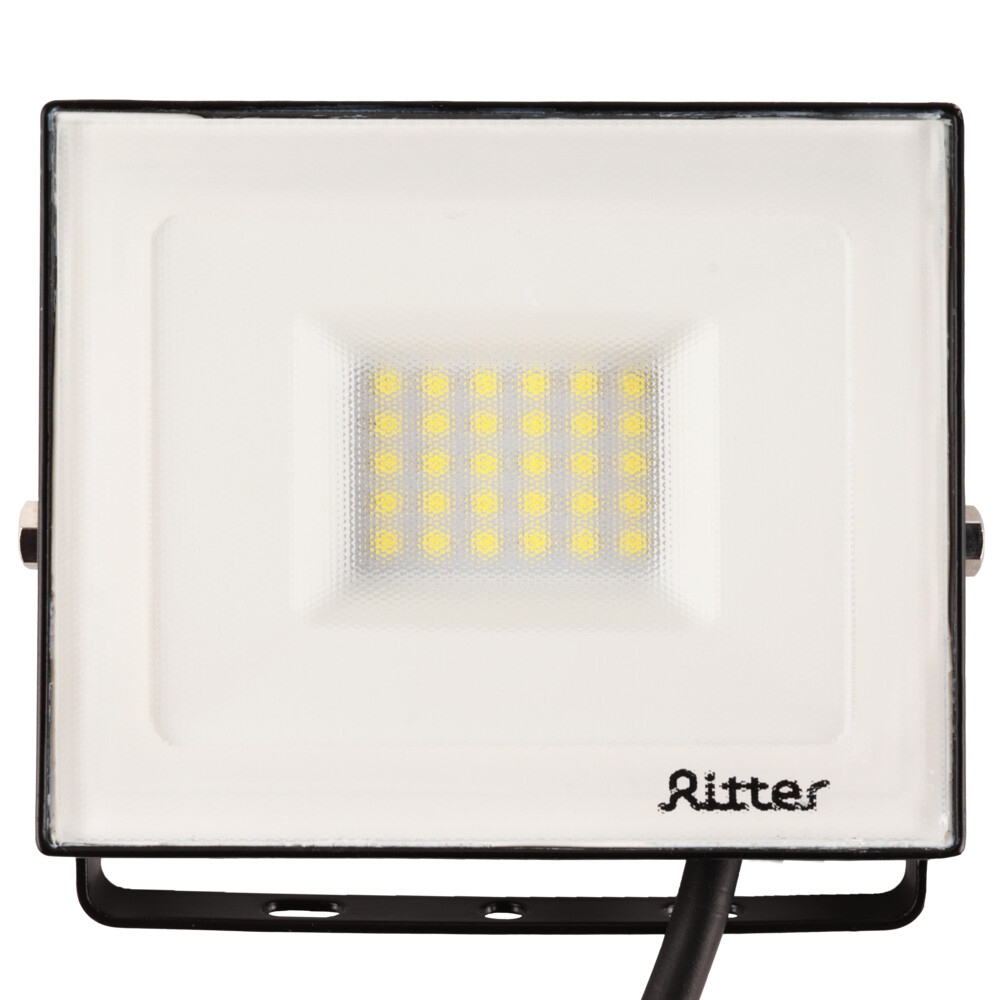 Изображение товара Светодиодный прожектор Ritter Profi 30 Вт IP65 для уличного освещения черный