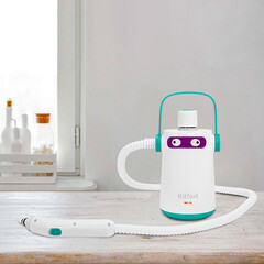 Пароочиститель Kitfort KT-9109-3 бело-бирюзовый - фото 6